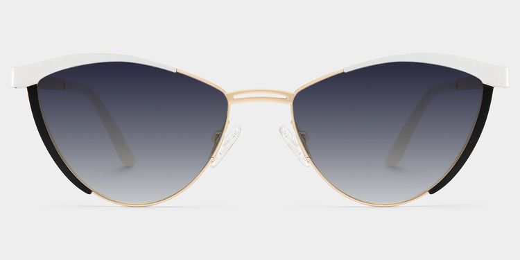 Sydney Cat Eye White Sunglasses