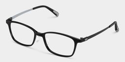 Finne Rectangle Black Glasses3
