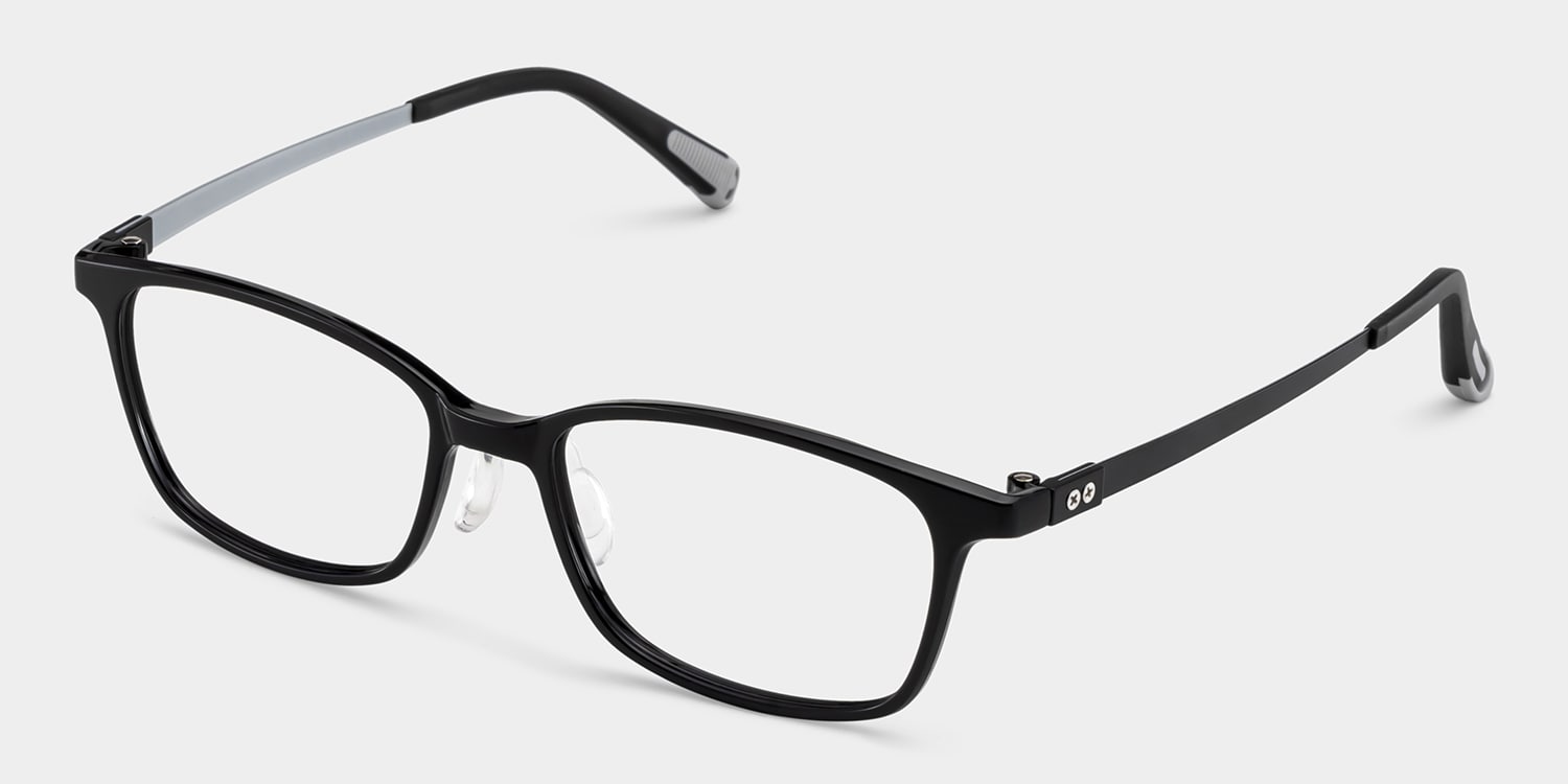 Finne Rectangle Black Glasses3