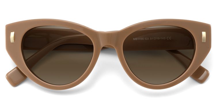 Azura Brown Cat eye Sunglasses