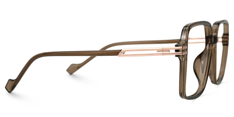 Polanco Square Brown Glasses2