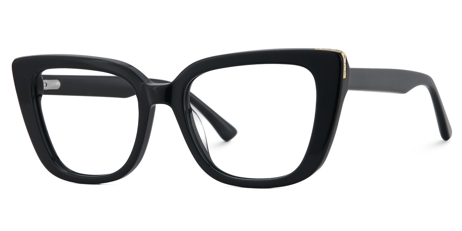 Full Rim Rectangle Frame With Black Color3