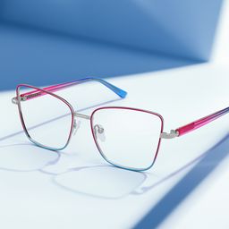 Jace Square Red Blue Glasses6