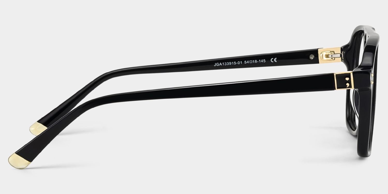 Athena Black Frame Glasses with Aviator Frame Online | ZEELOOL