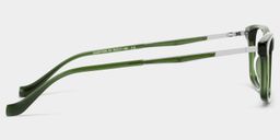 Cozy Rectangle Green Glasses7