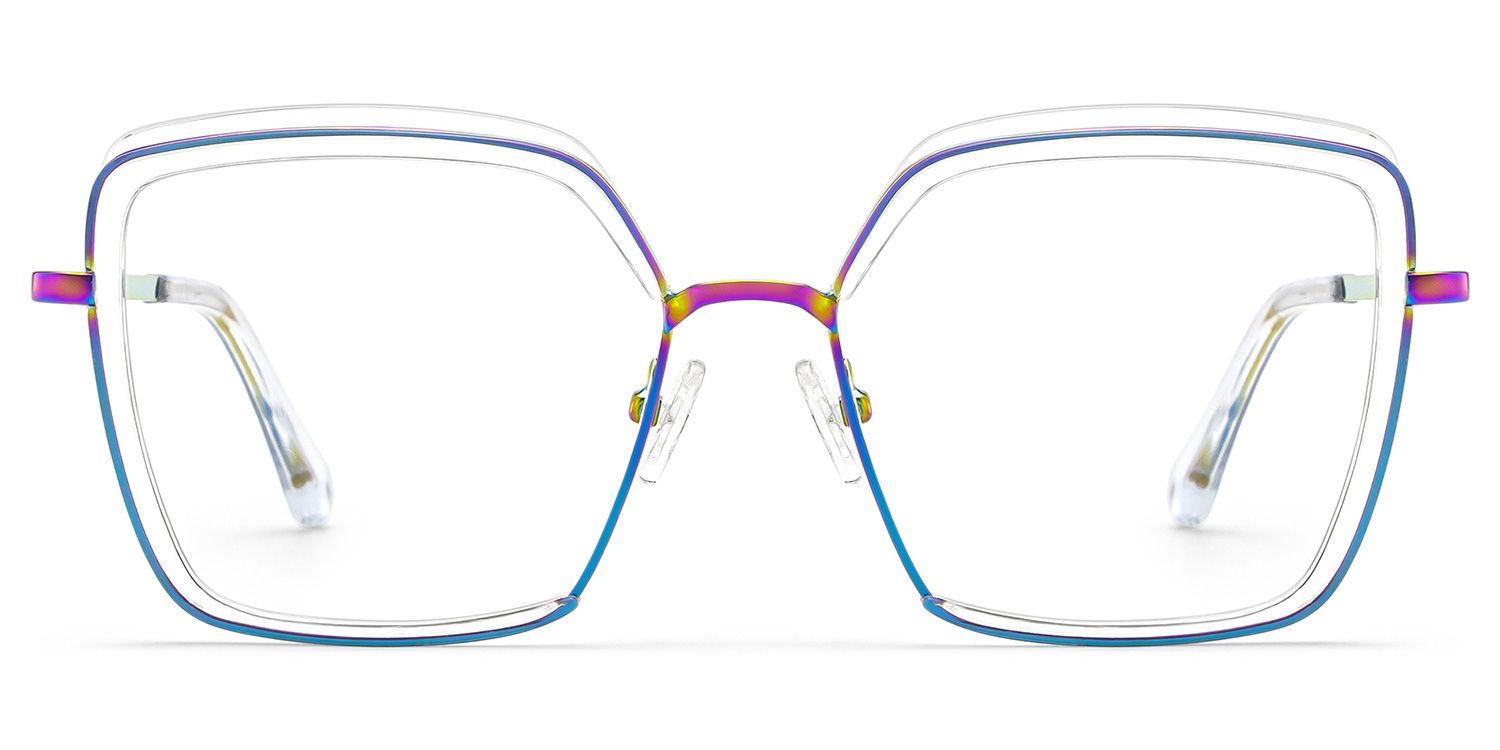  Zeelool Women's Square Clear Mixed Prescription Glasses