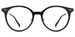 Narelle Round Black Glasses0