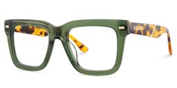 Redina Square Green Glasses3