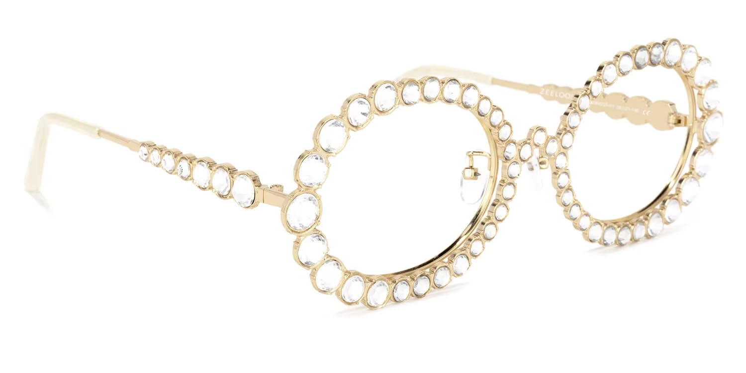 Luheiden Oval Gold Glasses | Zeelool Glasses2