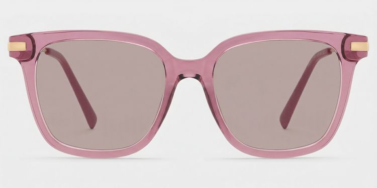 Jacqui Pink Rectangle Sunglasses