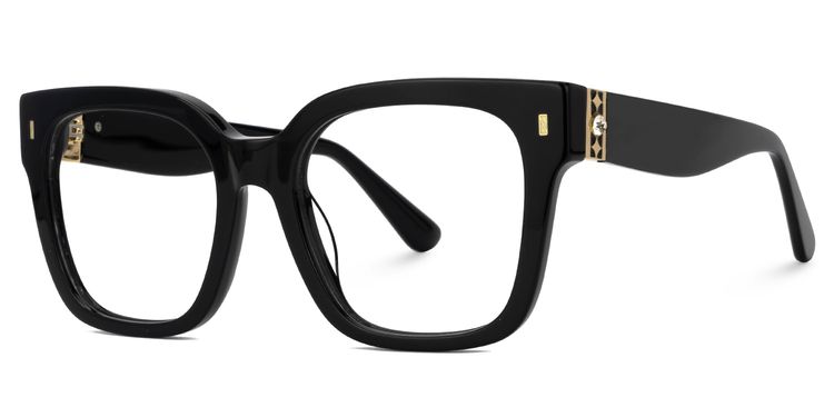 Scicluna Square Black Glasses