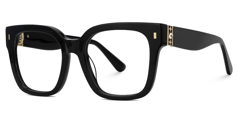 Scicluna Square Black Glasses