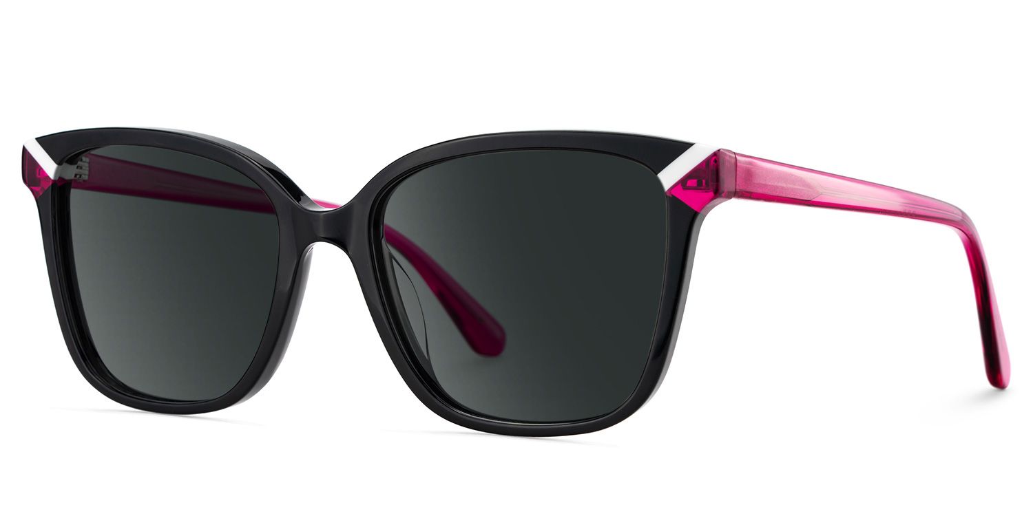 Thin Black Sunglasses Frame with a Square Shape3