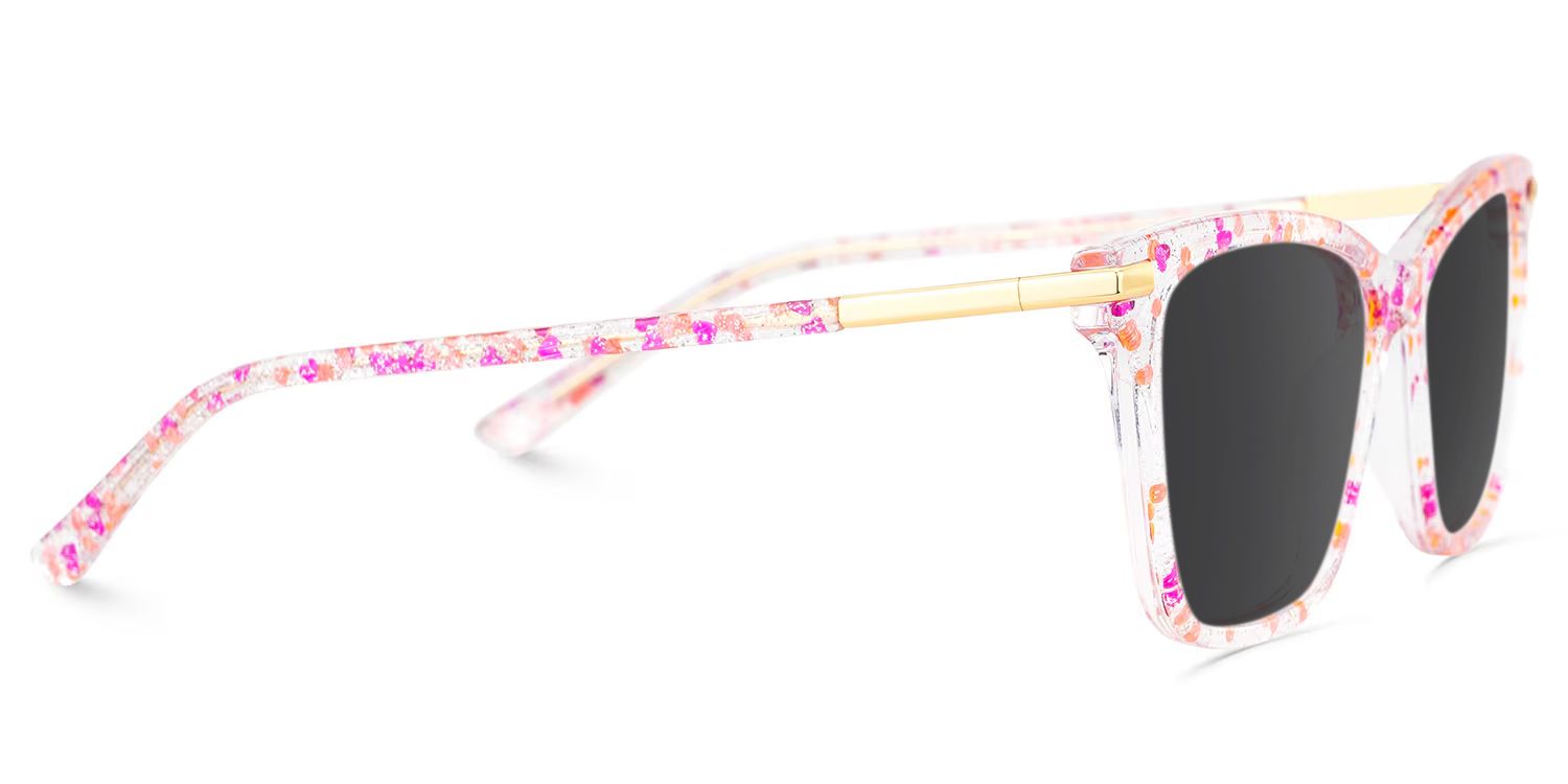 Eliot Rectangle Eyewear with Pink3