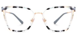 Martins Rectangle Blue Glasses0