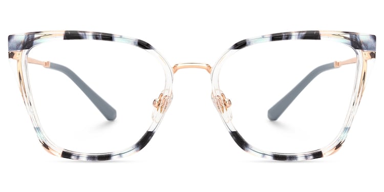 Martins Rectangle Blue Glasses