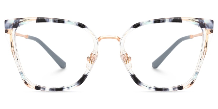 Martins Rectangle Blue Glasses