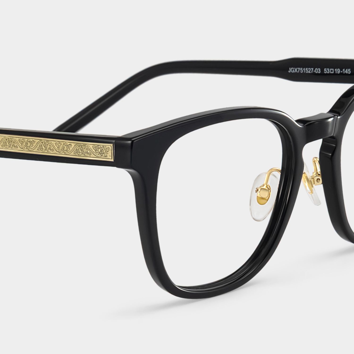 Hailey Black Frame Glasses with Square Frame Online | ZEELOOL