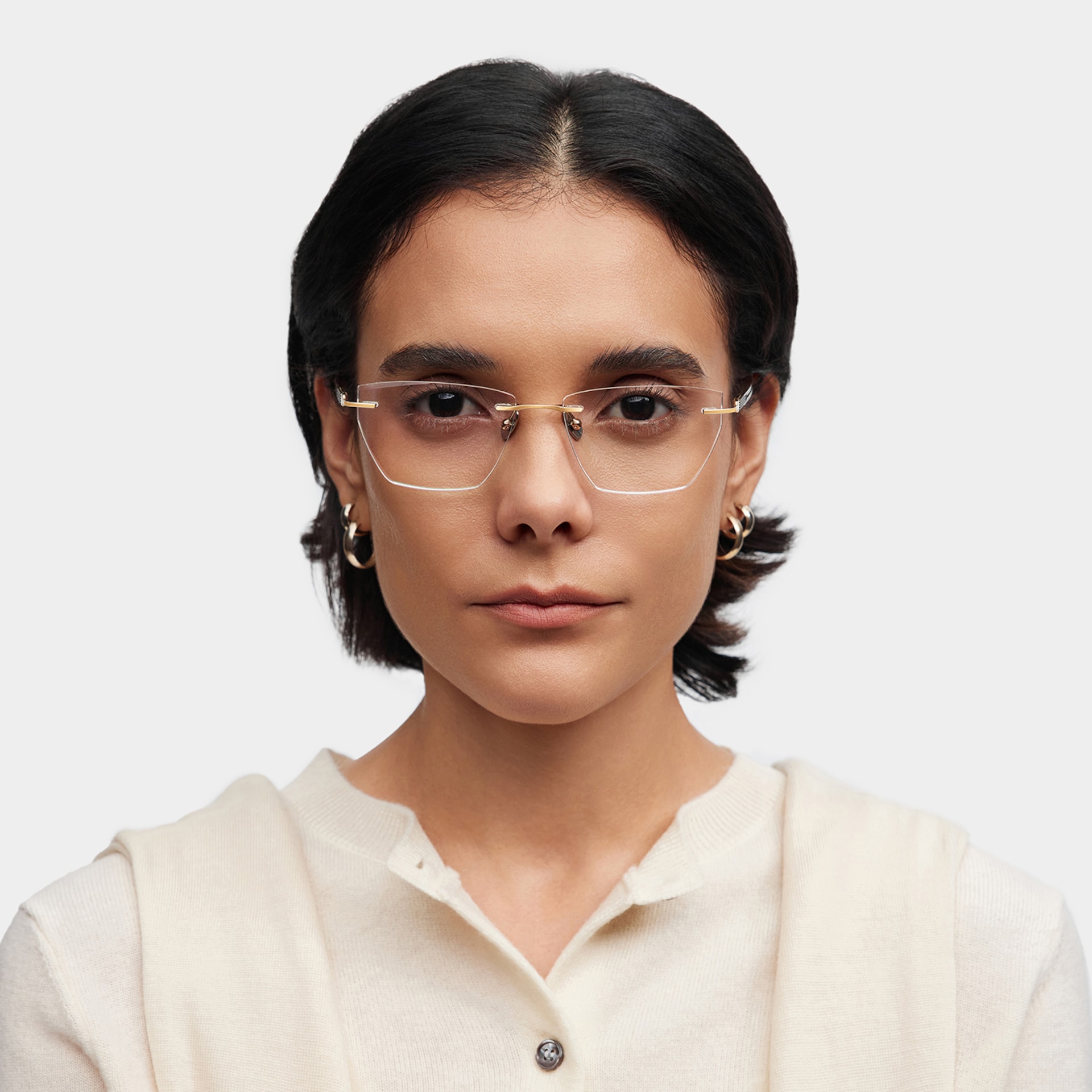 Ella Cat eye Gold Frame Eyeglasses for Woman| ZEELOOL0