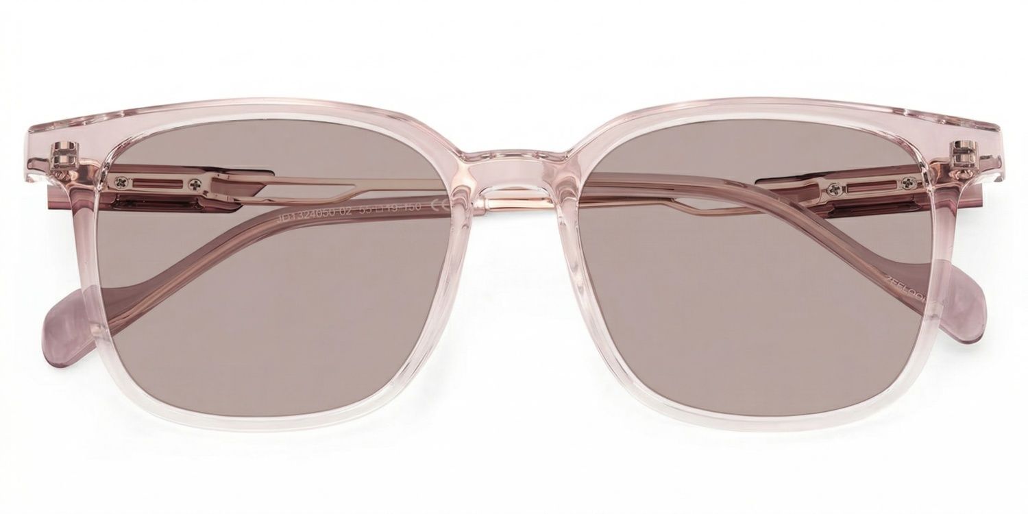 Chloe Pink Square Prescription Glasses | Zeelool1