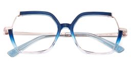 Alexia Square Blue Glasses3