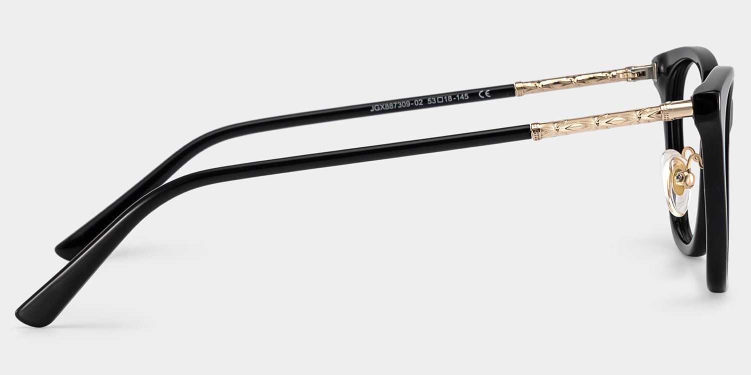 April Black Frame Glasses with Cat eye Frame Online | ZEELOOL