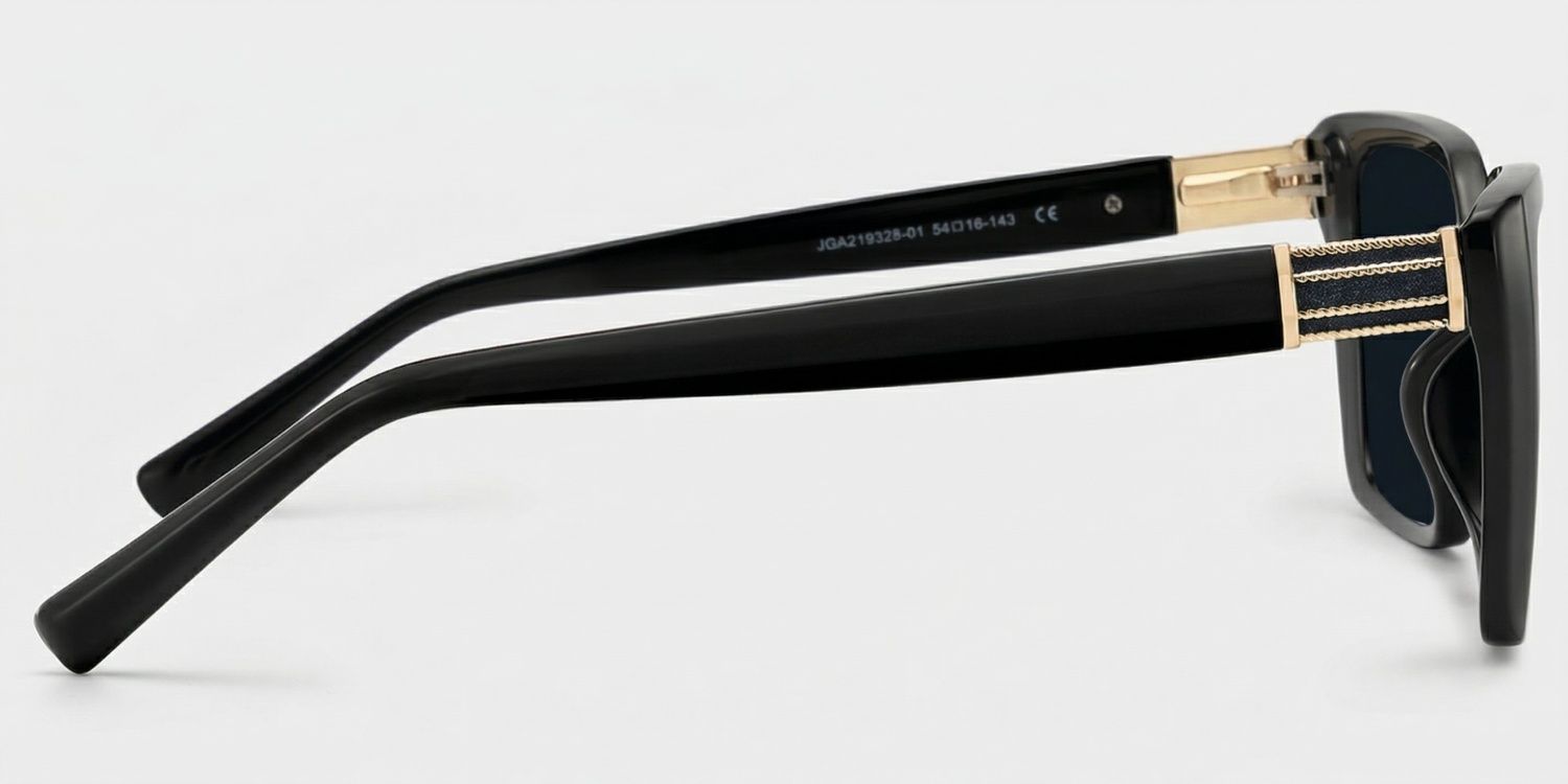 Emery Square Black Prescription Sunglasses | ZEELOOL3