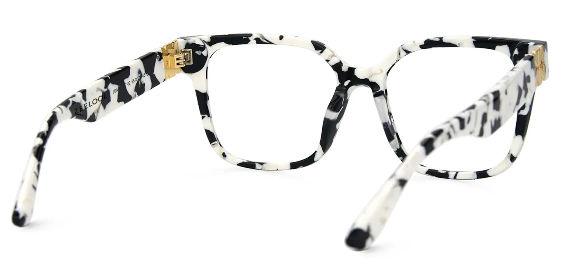Kerri Wide Cow Print Glasses with Square Frames | Zeelool6