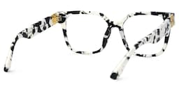 Kerri Square Cow Print Glasses6