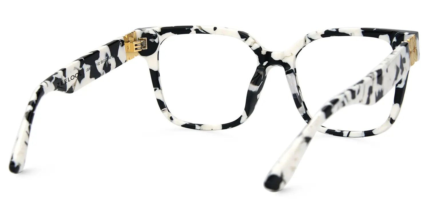Kerri Square Cow Print Glasses6