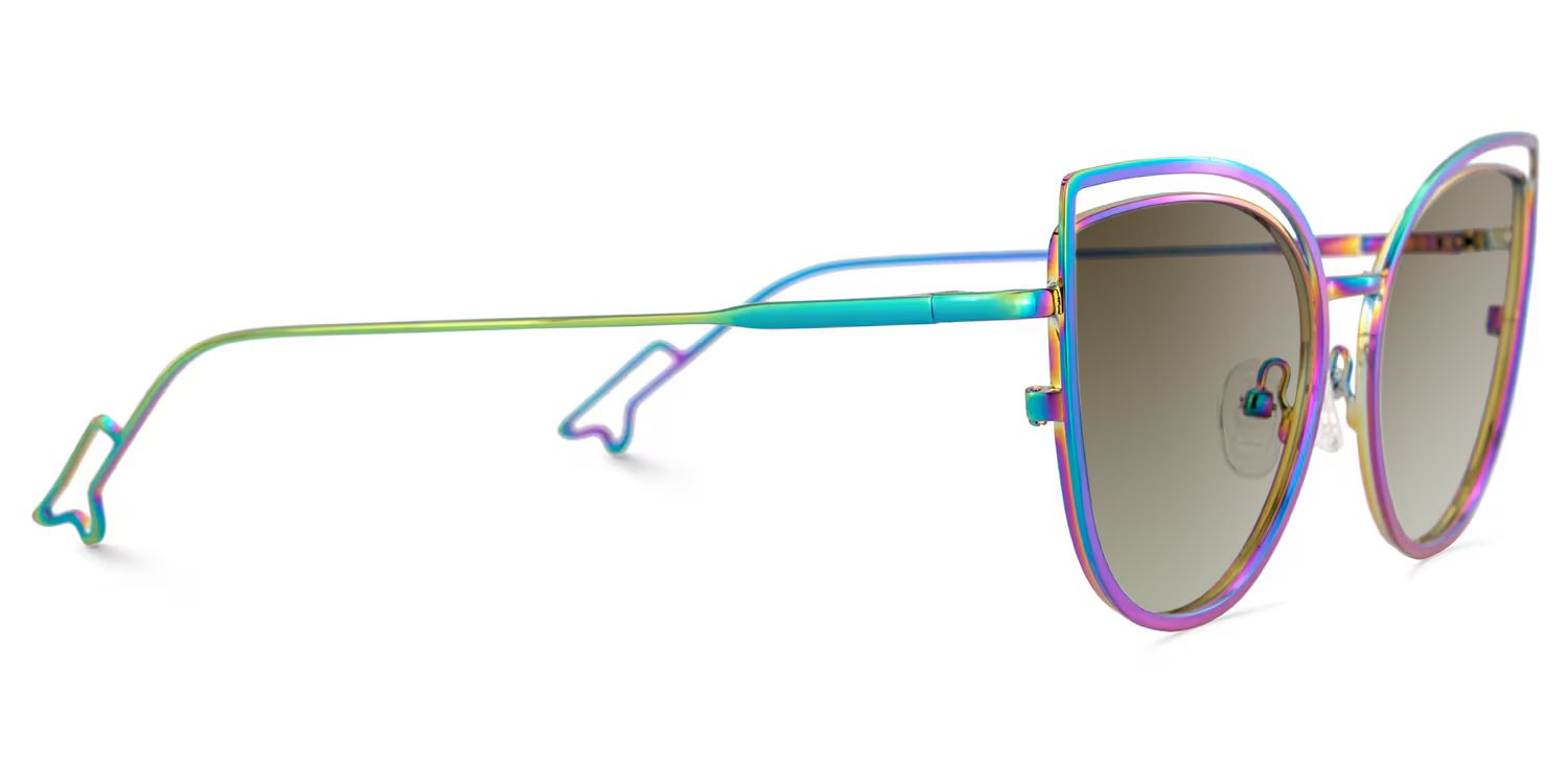 Spivey Iridescent Cat Eye Polarized Sunglasses for Driving | ZEELOOL3