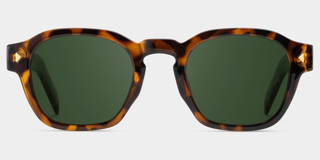 Leilani Rectangle Tortoise Polarized Sunglasses