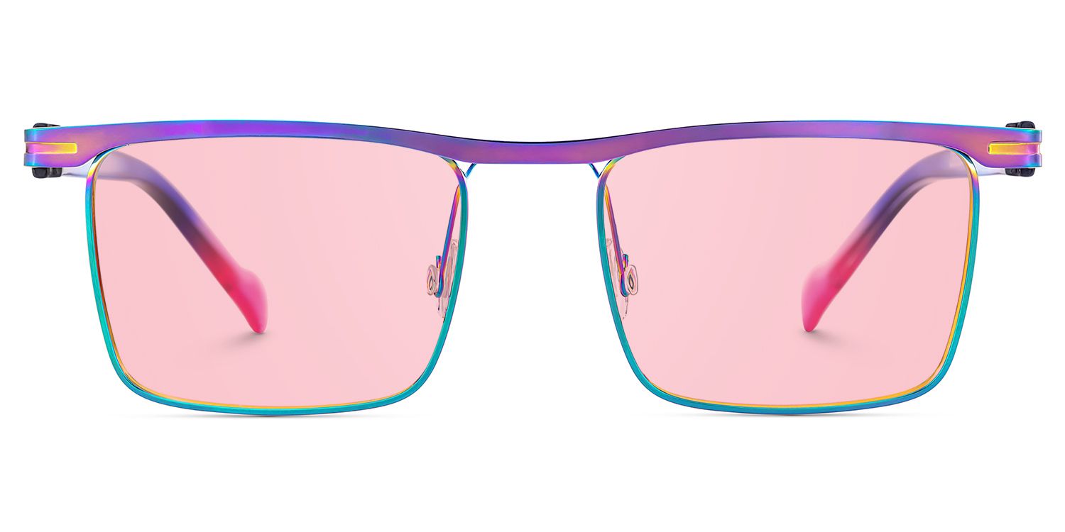 Violet Browline Iridescent Prescription Sunglasses | ZEELOOL