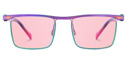 Violet Browline Iridescent Glasses0