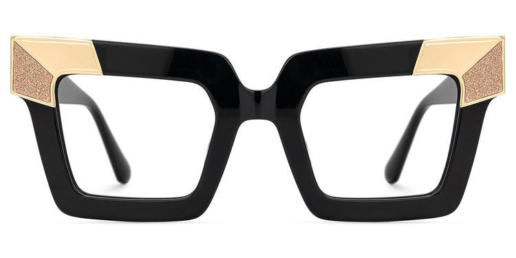 Suenila Square Black Glasses