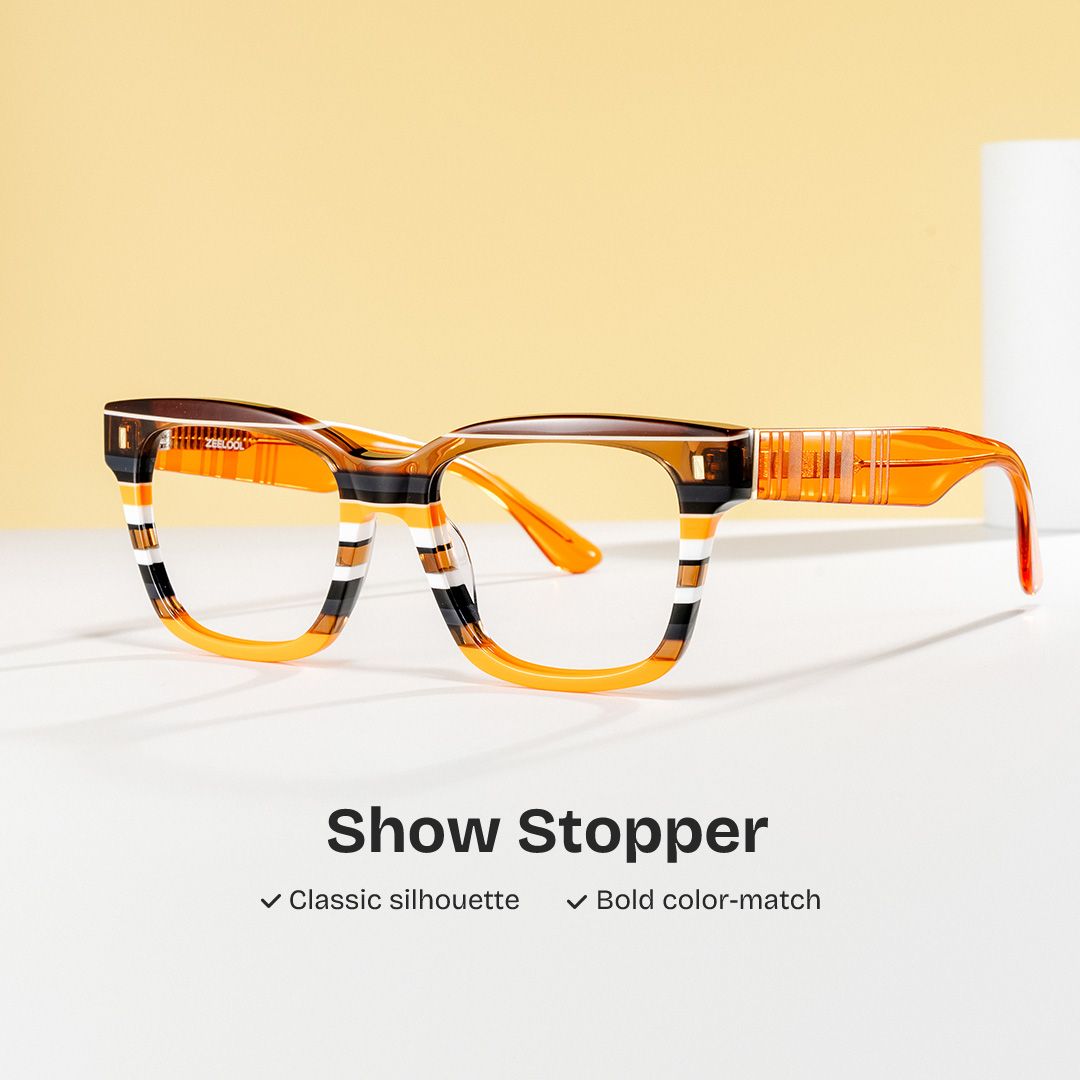 Pride square acetate glasses Online | ZEELOOL0