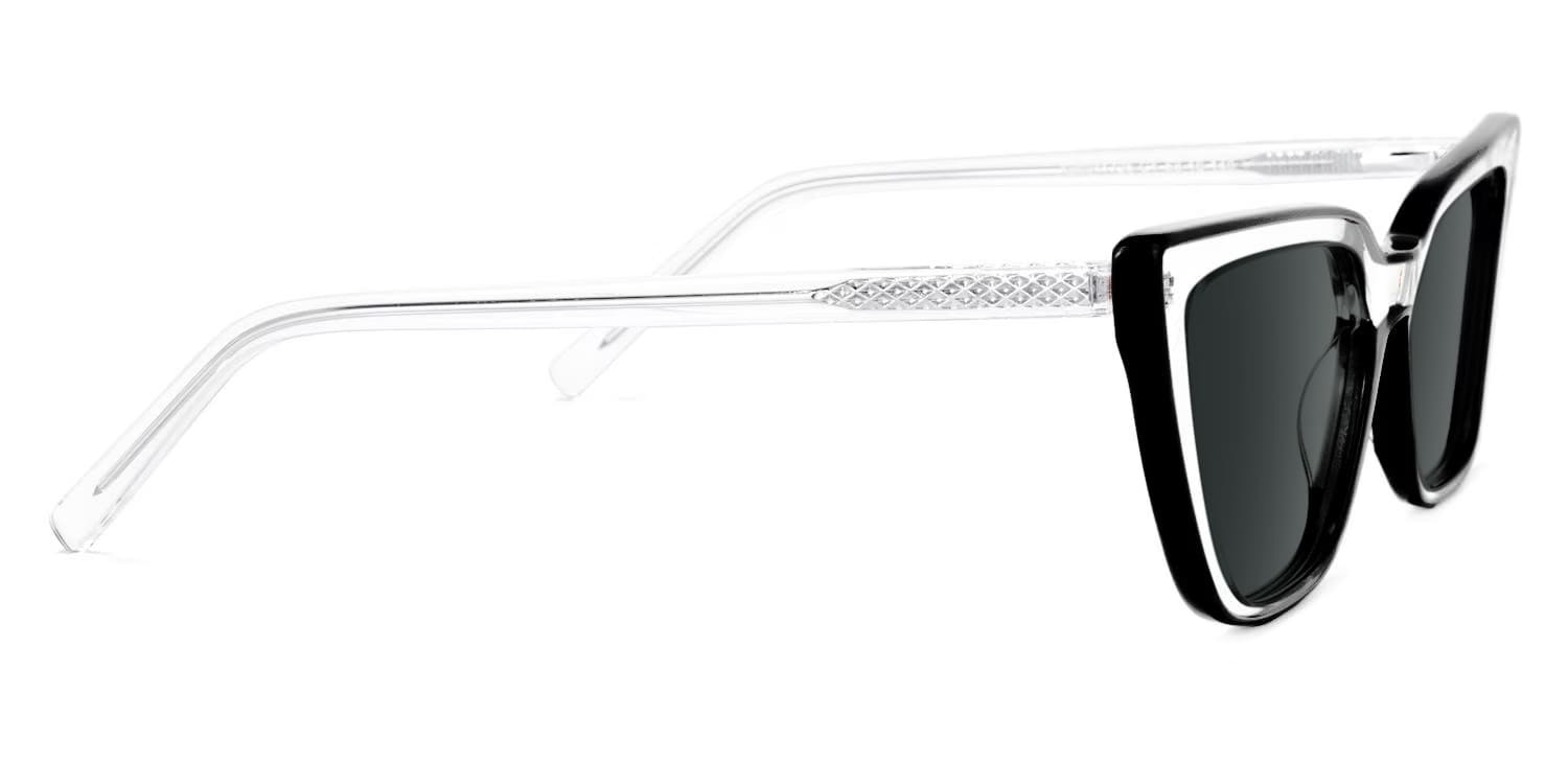 Yosef Cateye Black Glasses2