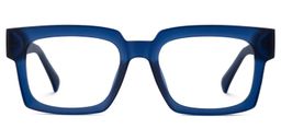 Amadeo Rectangle Blue Glasses2