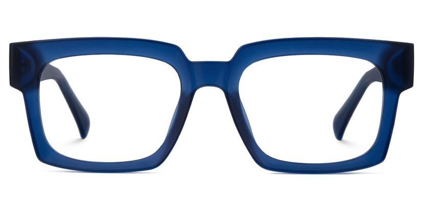 Amadeo Rectangle Blue Glasses