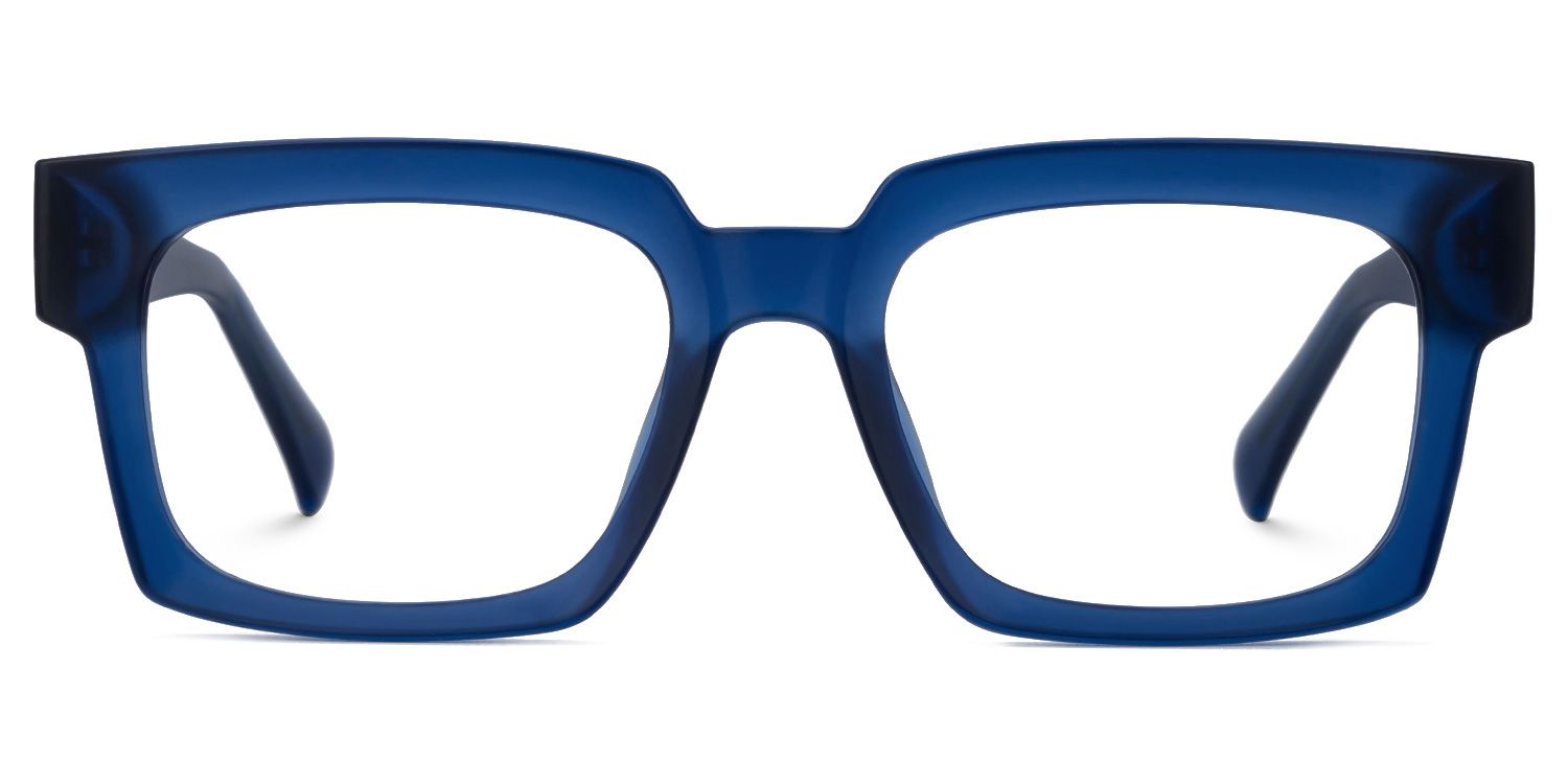 Amadeo TR90 Rectangle Blue Frame Glasses | Zeelool2