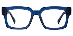 Amadeo Rectangle Blue Glasses2