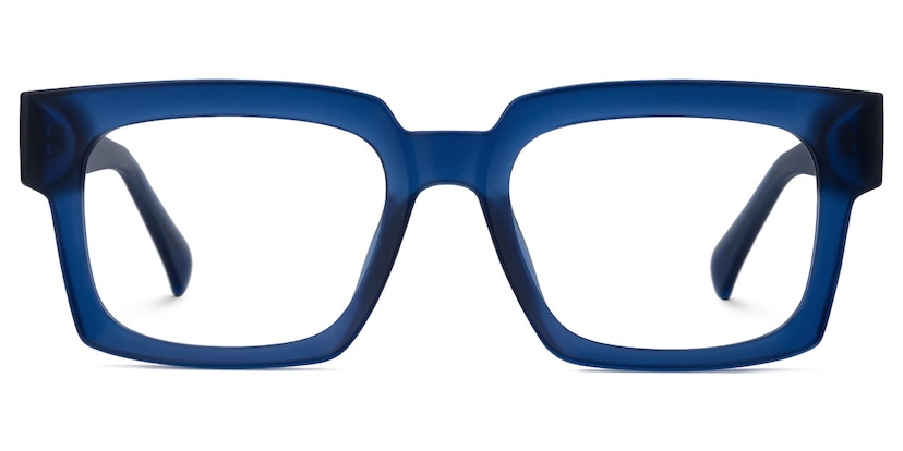 Amadeo Rectangle Blue Glasses