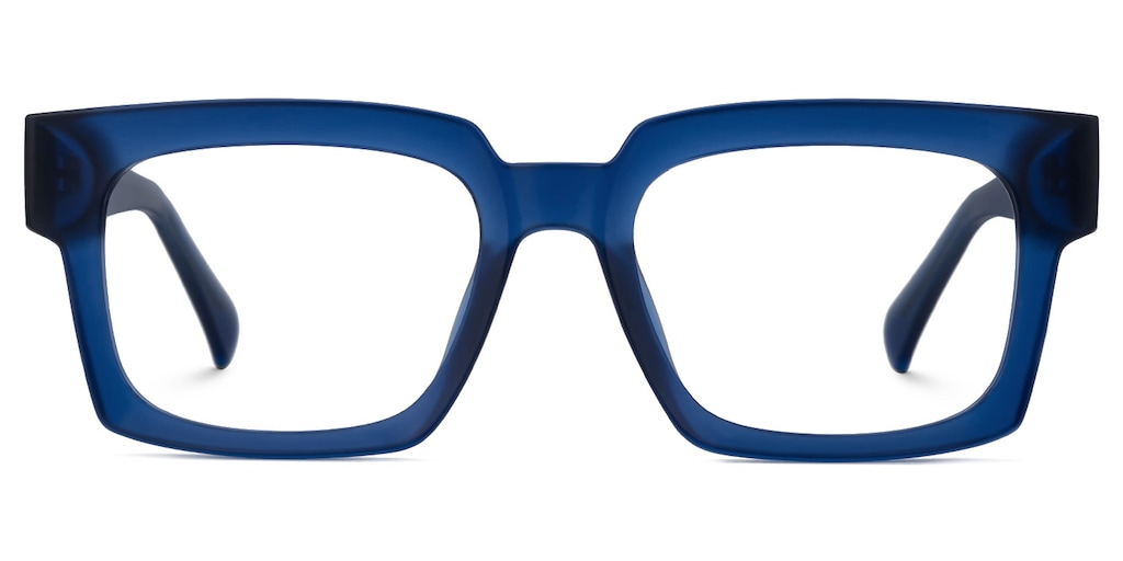 Amadeo Rectangle Blue Glasses