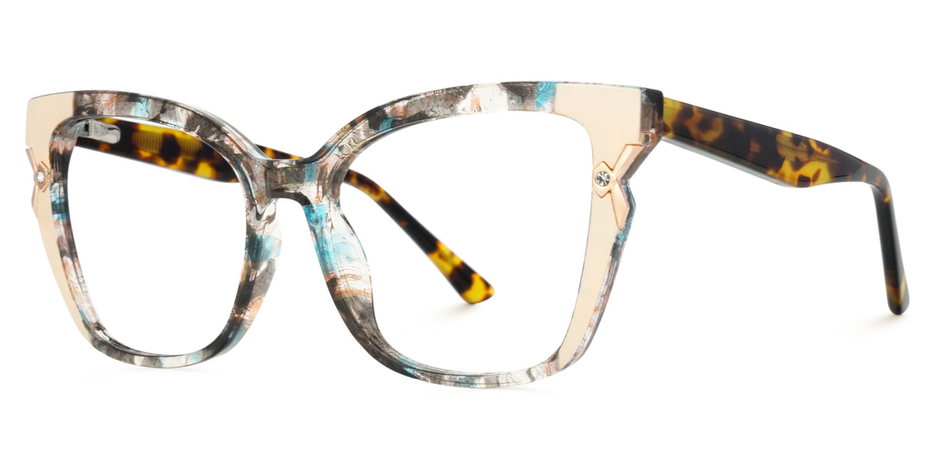 Women's Floral Cat Eye Shape Eyeglasses Online | Zeelool3