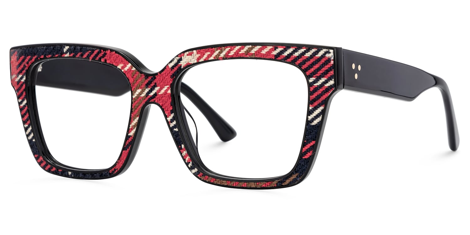 Juliane Rectangle Red Blue Glasses2