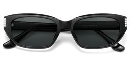 Riviera Geometric Black Sunglasses1