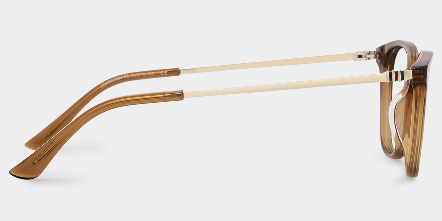 Finch Brown Rectangle Glasses | Timeless Athleisure Frame4