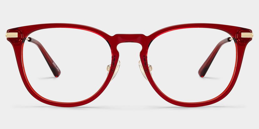 Laura Square Red Glasses