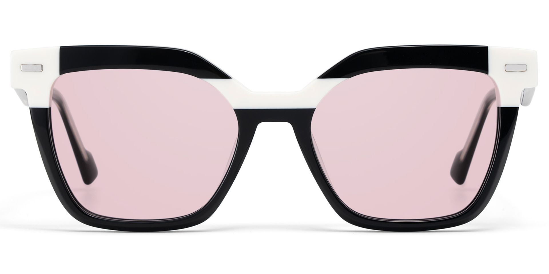 Black White Square Frame Glasses - Pinette on Sale | Zeelool0