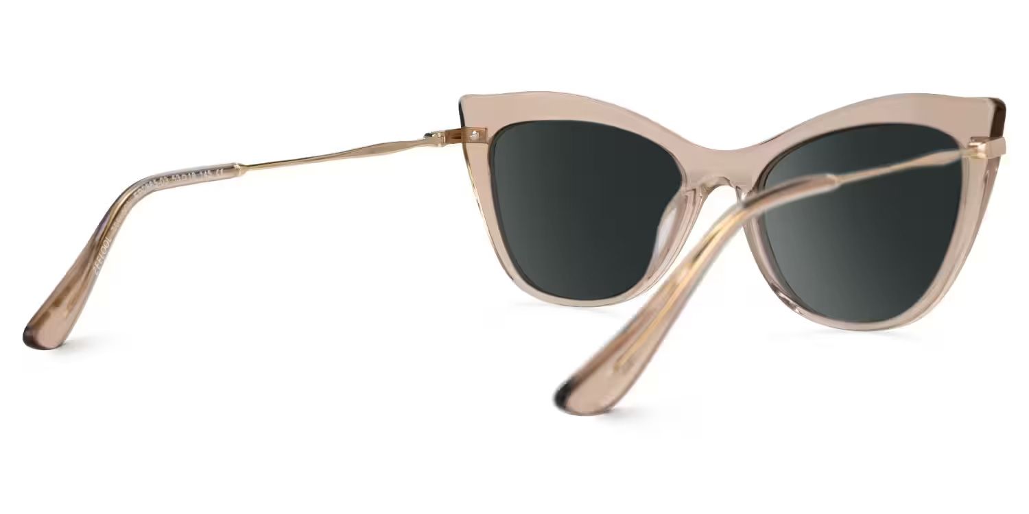 Indira Cat Eye Beige Sunglasses | Zeelool Glasses3